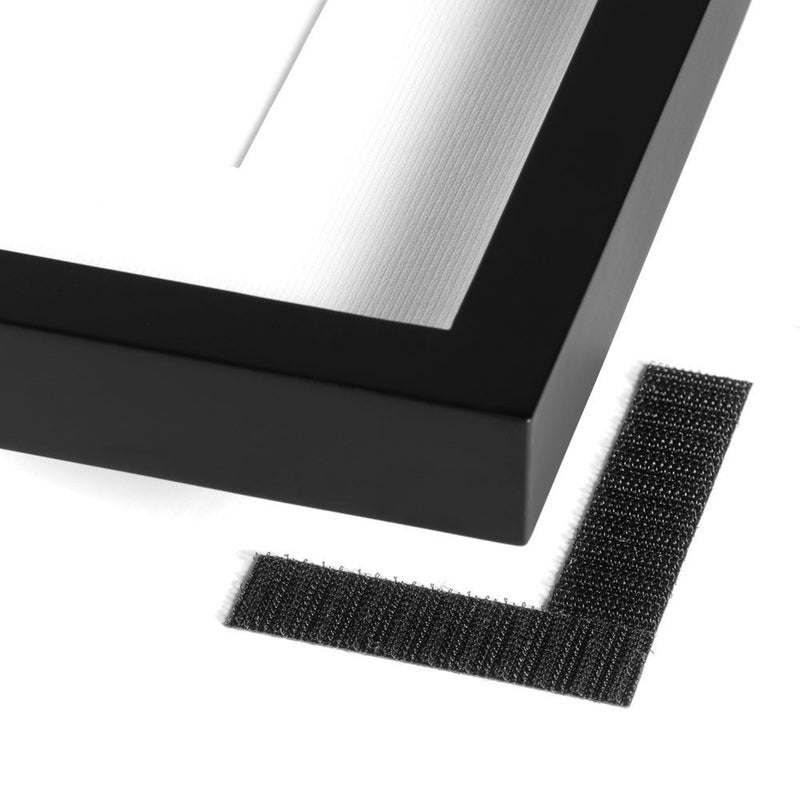 Velcro علامة فيلكرو - لاصق خلفي - 3 1/2" × 3/4" شرائط، 12 مجموعة - أسود - Image 2